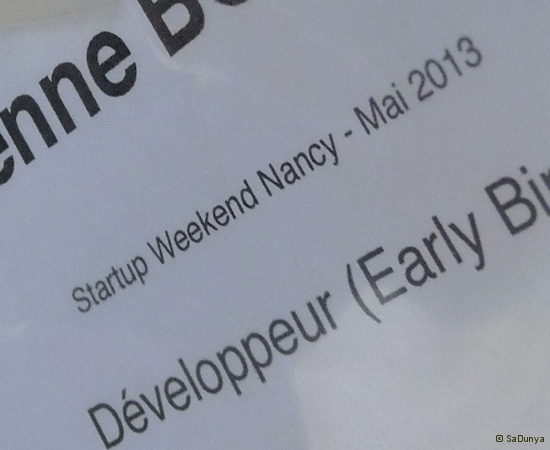 1 /10 - Etienne Bondot au Startup Weekend de Nancy