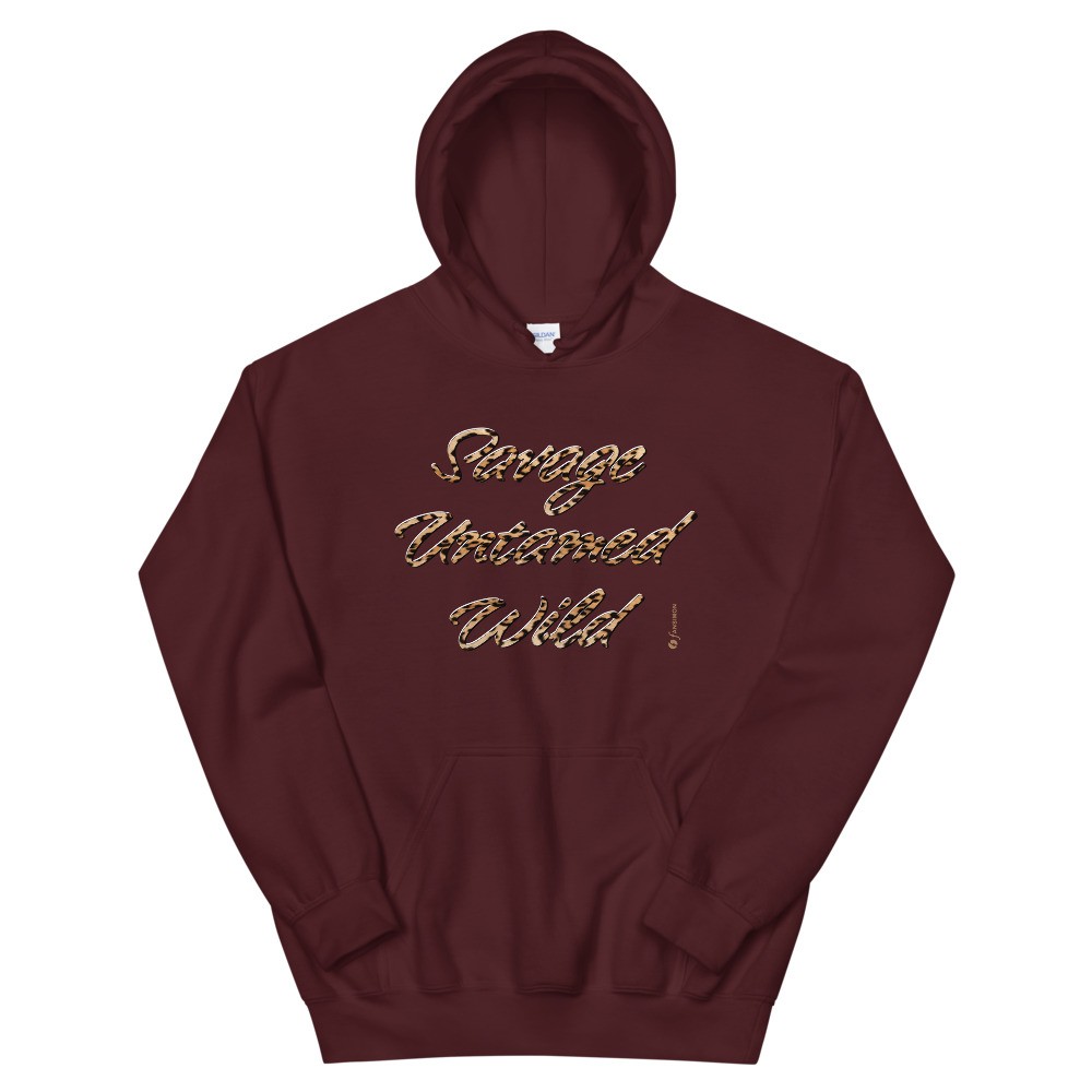 Savage Untamed Wild - unisex heavy blend hoodie Brown: Design-by-fANSIMON